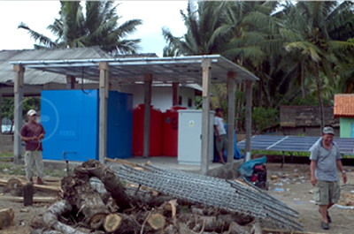 印尼海水淡化50KW光伏发电系统